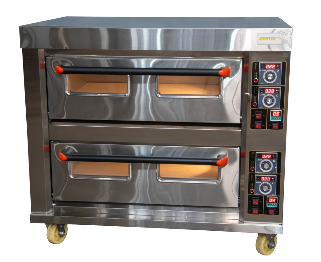 Horno de Piso 40DS (2 Módulos) con Vaporizador - 4 bandejas 600x400 - Trifásico 380V